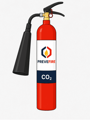 Extintor CO₂ (Dióxido de Carbono)
